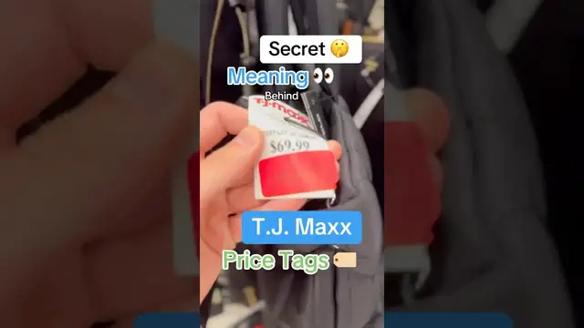 Video thumbnail for T.J. Maxx Price Tag Secrets: Hidden Meanings & Best Deals