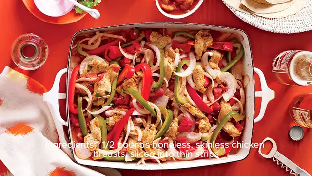 Video thumbnail for Chicken Fajitas Recipe