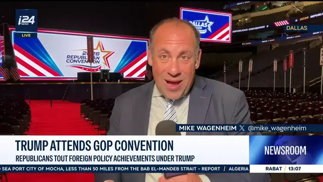 Video thumbnail for Trump attends GOP convention: Republicans tout foreign policy achievments unde Trump