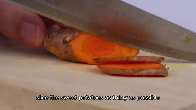 'Video thumbnail for Sweet potato chips recipe '