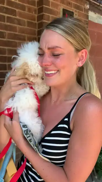 Video thumbnail for Emotional First Meeting with a Tiny Rescue Puppy