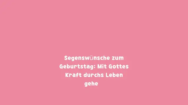 Video thumbnail for Segen und Kraft aus der Bibel: Christliche Geburtstagswünsche mit Bibelversen (Strahlend)  : Geburtstagswünsche / Glückwünsche / Glückwunsch Religion & Belief - Christlich - Wünsche, Wunsch, Geburtstagswünsche, Geburtstagsgrüße, Geburtstagsgruß, Glückwuns