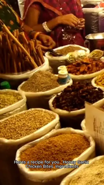 'Video thumbnail for honey garlic chicken bites recipe'