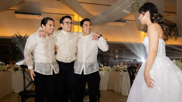 Video thumbnail for Groomsmen Lift Groom From Wheelchair For Emotional First Dance With Bride