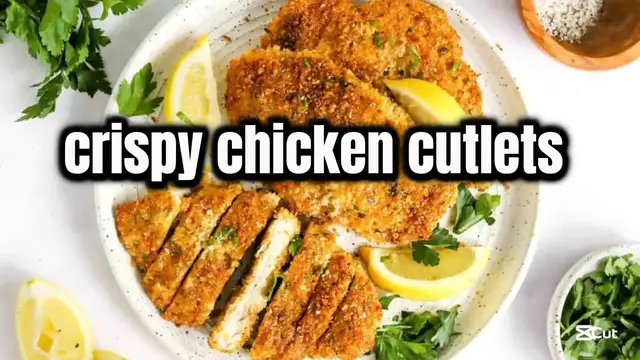 'Video thumbnail for Crispy chicken cutlets recipe '