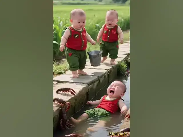 Video thumbnail for Crying Baby Gets the Cutest Help 😭 | Funny Ai Animated Shorts #cute #cutebabies