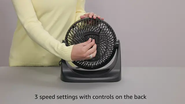 Video thumbnail for Amazon Basics 3 Speed Small Room Air Circulator Fan, 7-Inch Blade