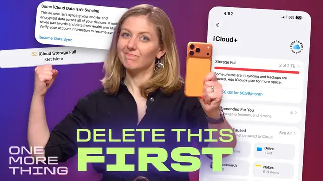 Video thumbnail for Free up iCloud space in 15 minutes on your iPhone