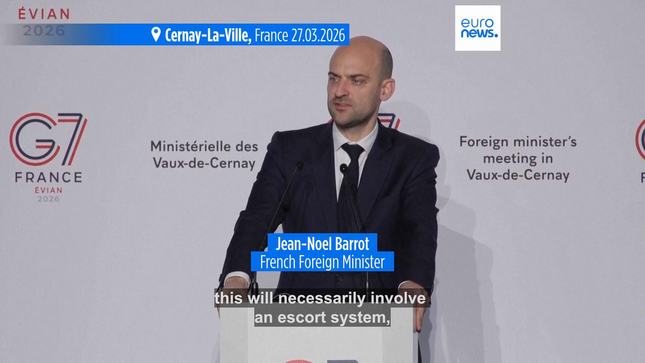 Video thumbnail for G7 agrees to secure Strait of Hormuz but only after war in Iran ends