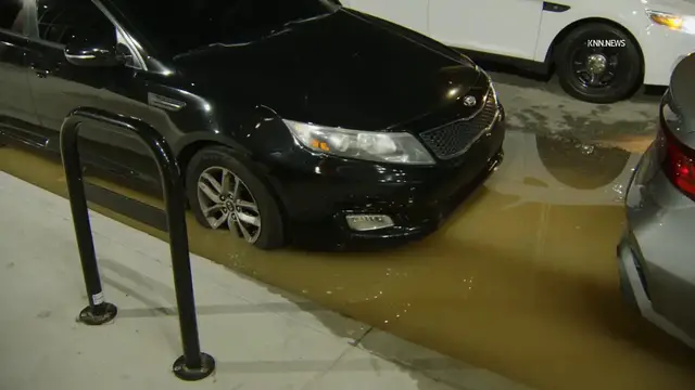 Video thumbnail for US, Los Angeles: Vermont Knolls Water Main Break.
