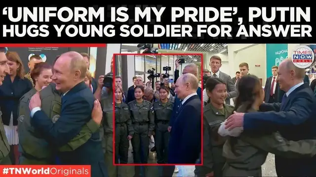 'Video thumbnail for Putin’s Tender Side as He Hugs Cadets and Listens to Their Aspirations'