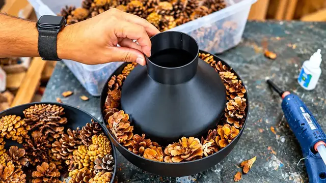 Video thumbnail for Casting & Turning Pine Cones into a High-Gloss Resin Urn