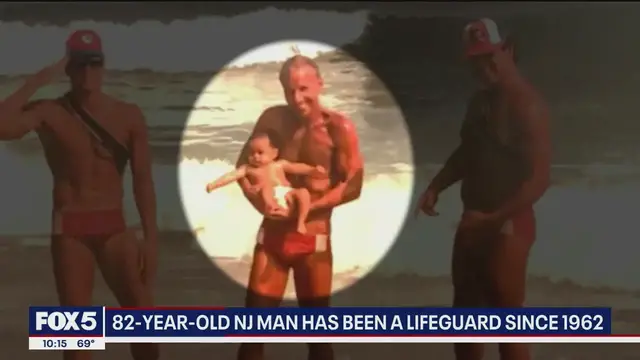 'Video thumbnail for 82-year-old NJ man has been a lifeguard since 1962'