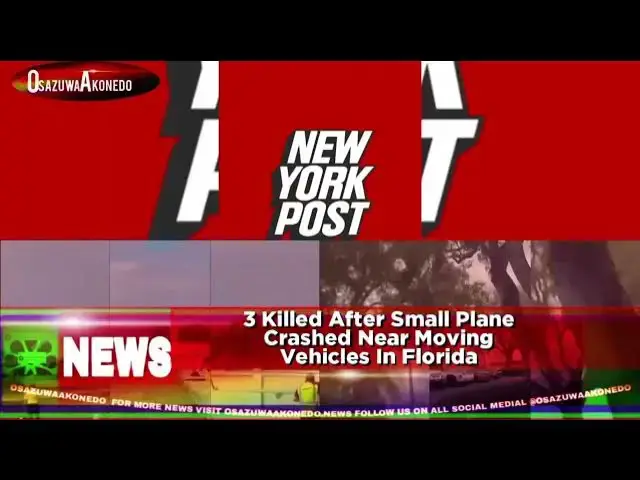 Video thumbnail for 3 Killed After Small Plane Crashed Near Moving Vehicles In Florida