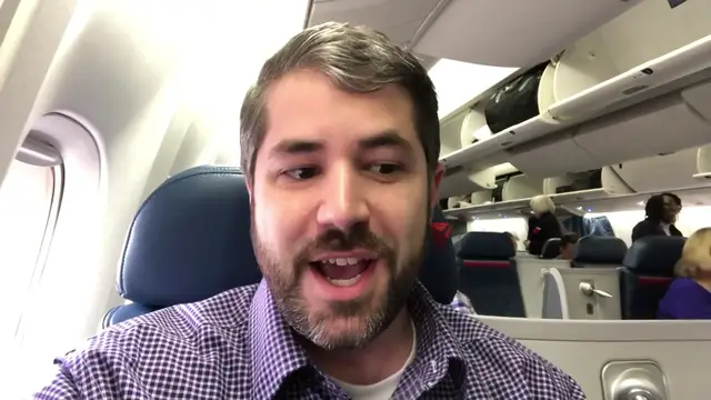 'Video thumbnail for SURPRISE_ Delta international BUSINESS CLASS...domestically_(720P_HD)'