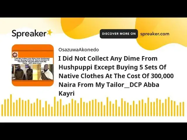 Video thumbnail for I Did Not Collect Any Dime From Hushpuppi Except Buying 5 Sets Of Native Clothes At The Cost Of 300,
