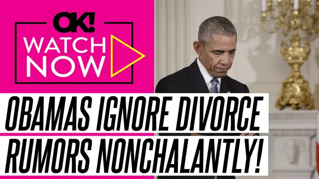 Video thumbnail for Michelle and Barack Obama Shrug Off Divorce Rumors: 'They Don't Care!'