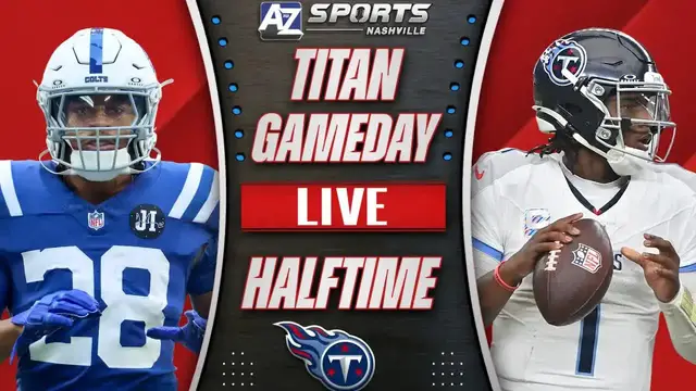 'Video thumbnail for a to z sports nashville: titans down vs colts at halftime: can tennessee rally in indy?'