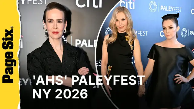 Video thumbnail for Sarah Paulson, Jessica Lange and more attend FX's 'American Horror Story: 13' PaleyFest NY 2026