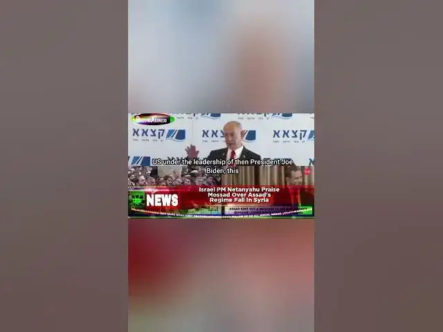 Video thumbnail for Israel PM Netanyahu Praise Mossad Over Assad's Regime Fall In Syria