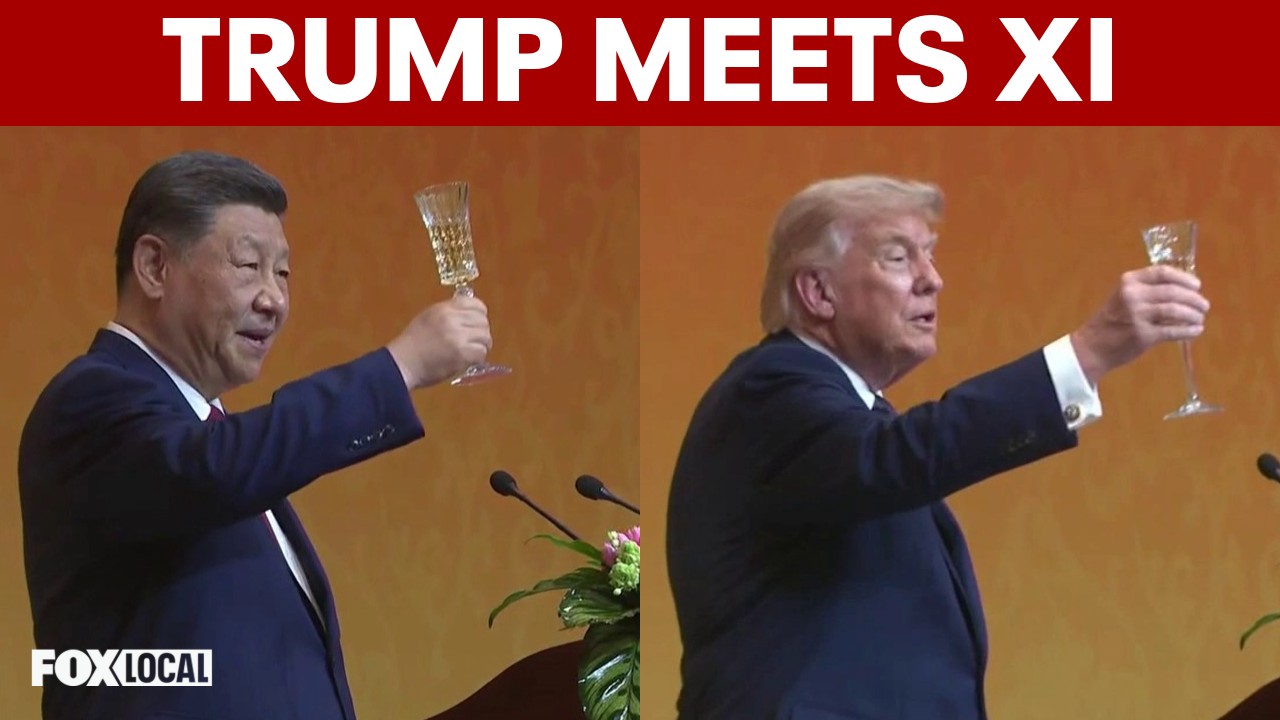 Video thumbnail for Trump, Xi discuss Taiwan, trade and Iran during China visit