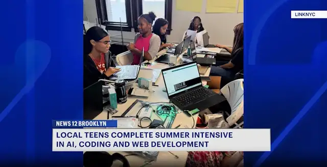 Video thumbnail for Brooklyn teens complete summer technology training