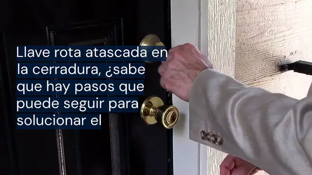 'Video thumbnail for Llave rota atascada en la cerradura: este movimiento es suficiente para resolver'