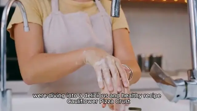 Video thumbnail for Cauliflower Pizza Crust Recipe