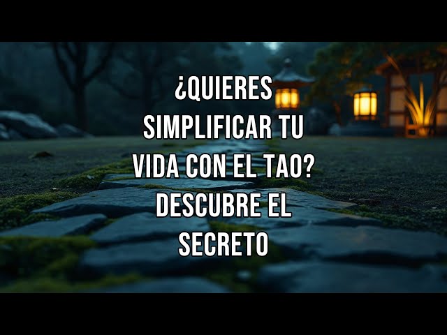 Video thumbnail for ¿Quieres Simplificar Tu Vida con el Tao Descubre el Secreto