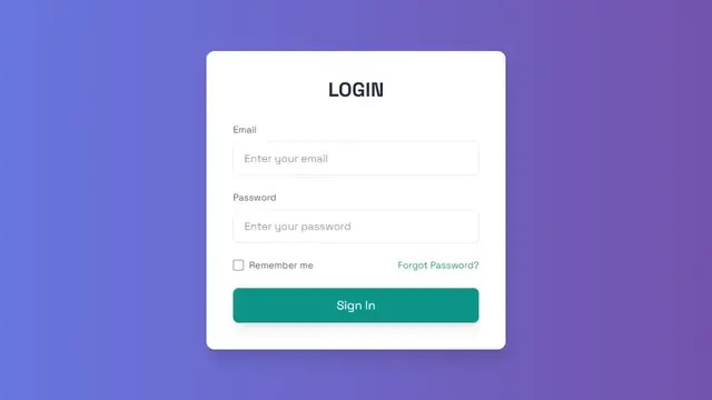 'Video thumbnail for Login form with HTML, Tailwind CSS and GSAP'