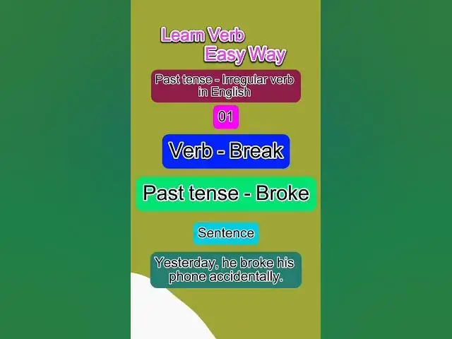 Video thumbnail for English Pronunciation Of Break #pasttense #pronunciation # English Pronunciation Practice #01