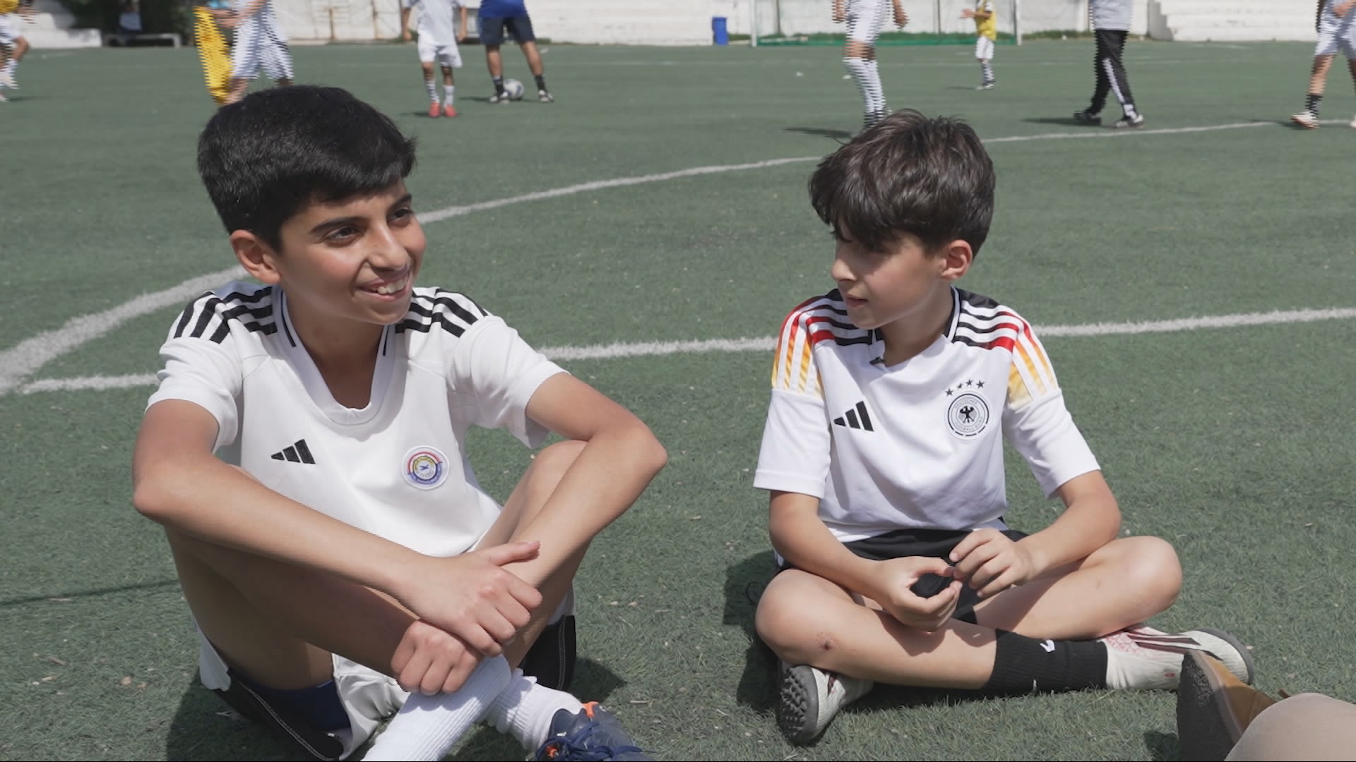 Video thumbnail for Iraq’s World Cup return inspires young footballers