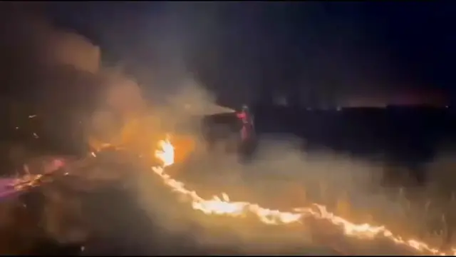 Video thumbnail for Spain: Spain deploys military to contain Zamora wildfire (2).