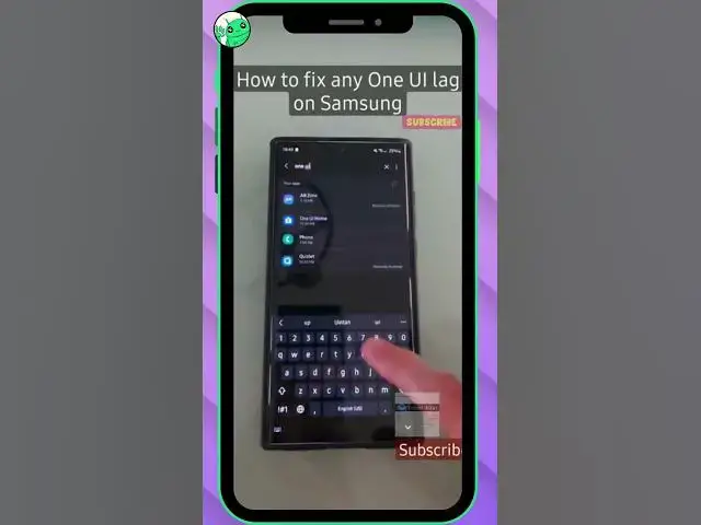 Video thumbnail for How To Fix Samsung Lag | Oneui Lag Fix | Samsung LAG FIX!