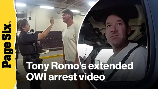 Video thumbnail for Watch Tony Romo's extended OWI bodycam arrest video