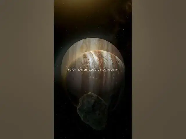 'Video thumbnail for Jupiter: Earth’s Cosmic Guardian #viralvideo #solarsystem #universe #reels #trending #space'