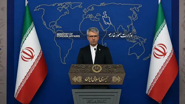 Video thumbnail for Iran’s Baghaei says diplomatic exchanges with US ongoing via mediators despite strikes