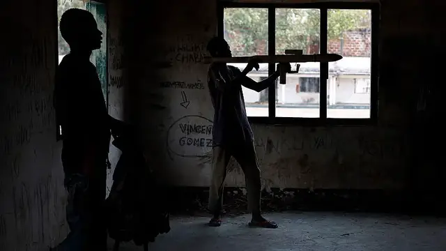'Video thumbnail for CAR government and UN launch disarmament of former fighters'