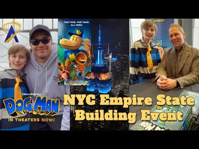 Video thumbnail for Interview with Pete Davidson and Dog Man Creator Lighting the Empire State Building