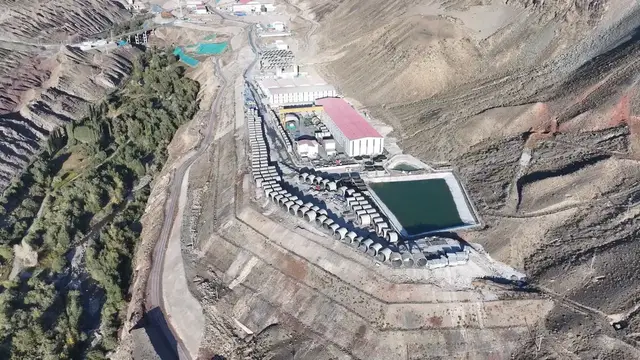 Video thumbnail for China: Tianshan Township Pumped Storage Power Station Construction 2.