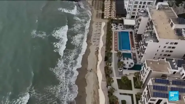 'Video thumbnail for Albania: erosion is taking whole chunks out of the coastline'