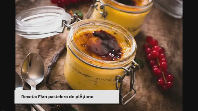 Video thumbnail for Flan PASTELERO de PLÁTANO: 5 Ingredientes en 5 Minutos