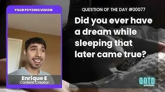 Video thumbnail for Enrique says you have to work to make your dreams come true!