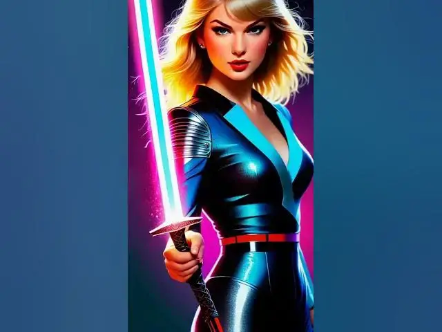 Video thumbnail for Space Showdown: Kylie Jenner vs. Taylor Swift Sword Fight! #KylieJenner #TaylorSwift #EpicFight