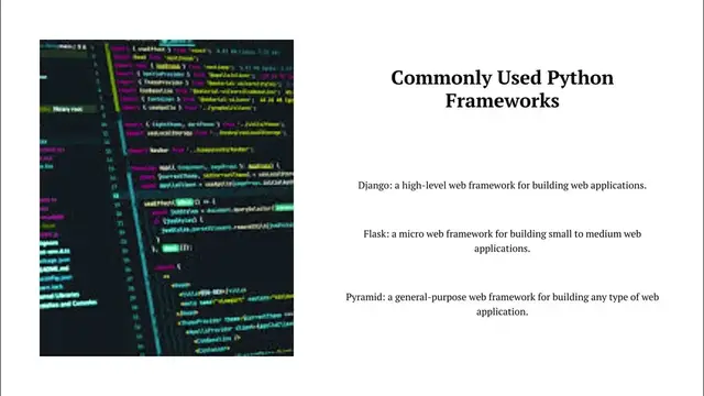 Video thumbnail for Python libraries and frameworks | parsing HTML and XML documents | Frameworks