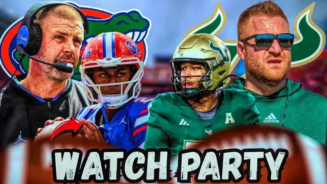 'Video thumbnail for Florida Gators vs USF LIVE - WATCH PARTY'