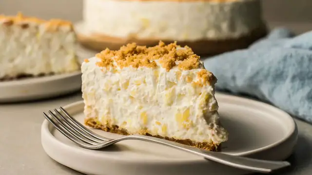 Video thumbnail for No-Bake Pineapple Cream Dessert Recipe