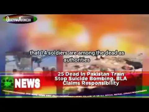 Video thumbnail for 25 Dead In Pakistan Train Stop Suicide Bombing, BLA Claims Responsibility