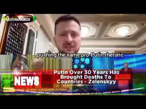 Video thumbnail for Putin Over 30 Years Has Brought Deaths To  Countries - Zelenskyy