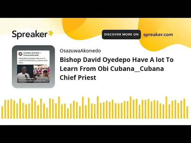 Video thumbnail for Bishop David Oyedepo Have A lot To Learn From Obi Cubana__Cubana Chief Priest
